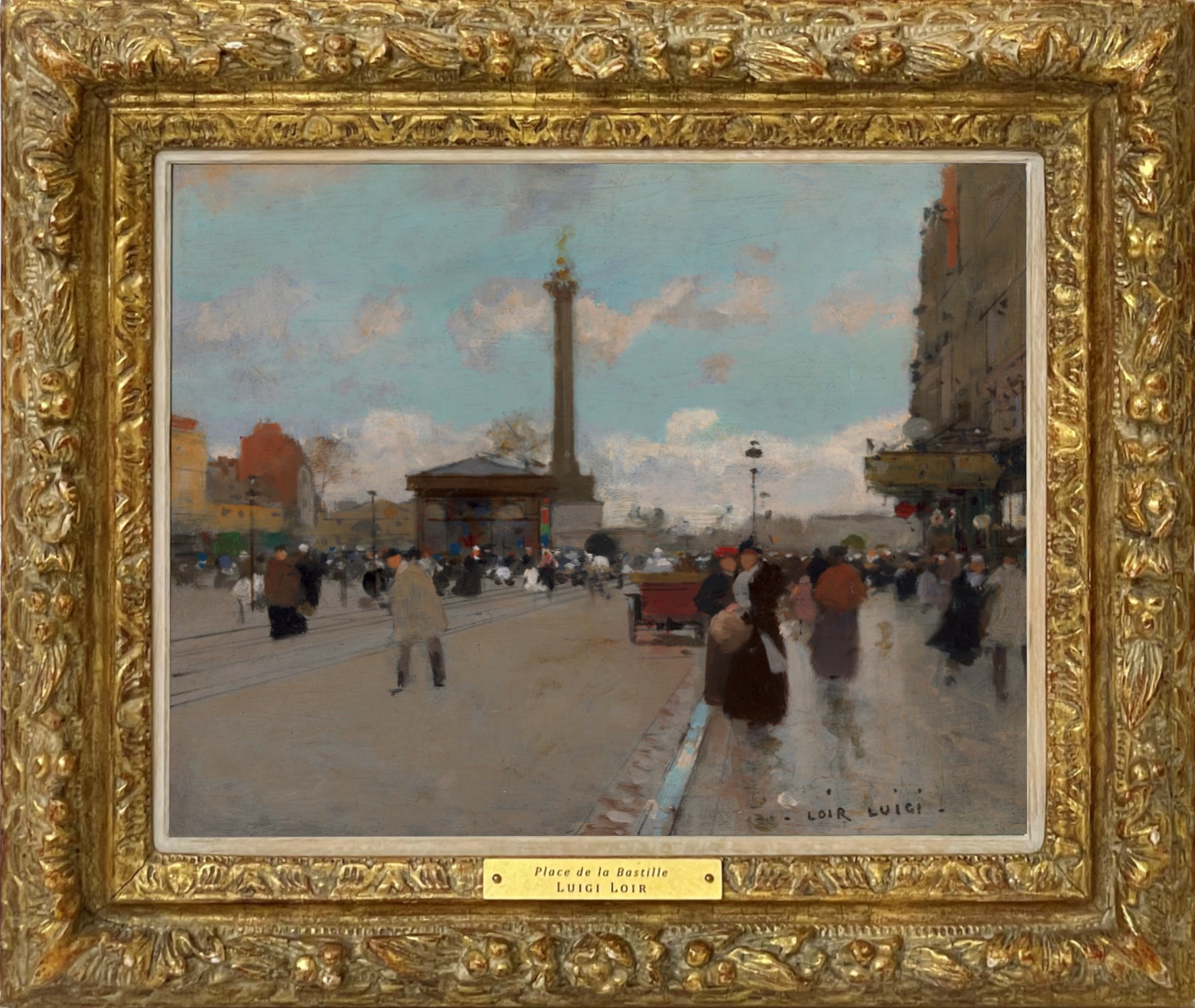 Luigi Loir (1845 - 1916)-Place de la Bastille, Paris | Artwork