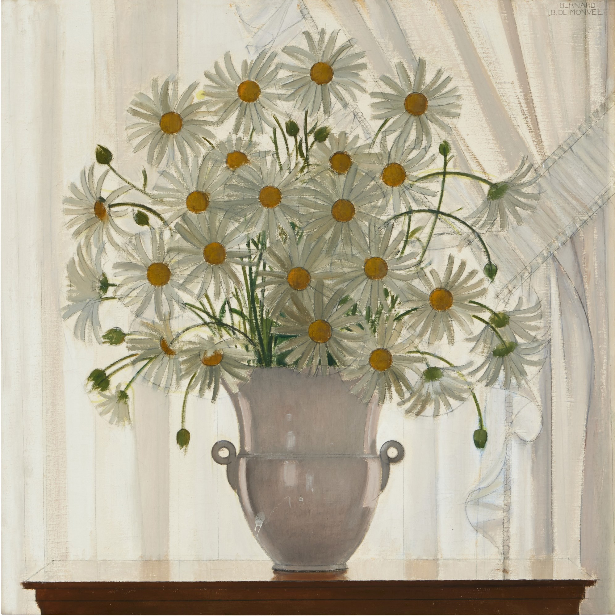 Bernard Boutet de Monvel (Paris 1884 - 1949) - Daisies in th | Artwork|  Macconnal-Mason