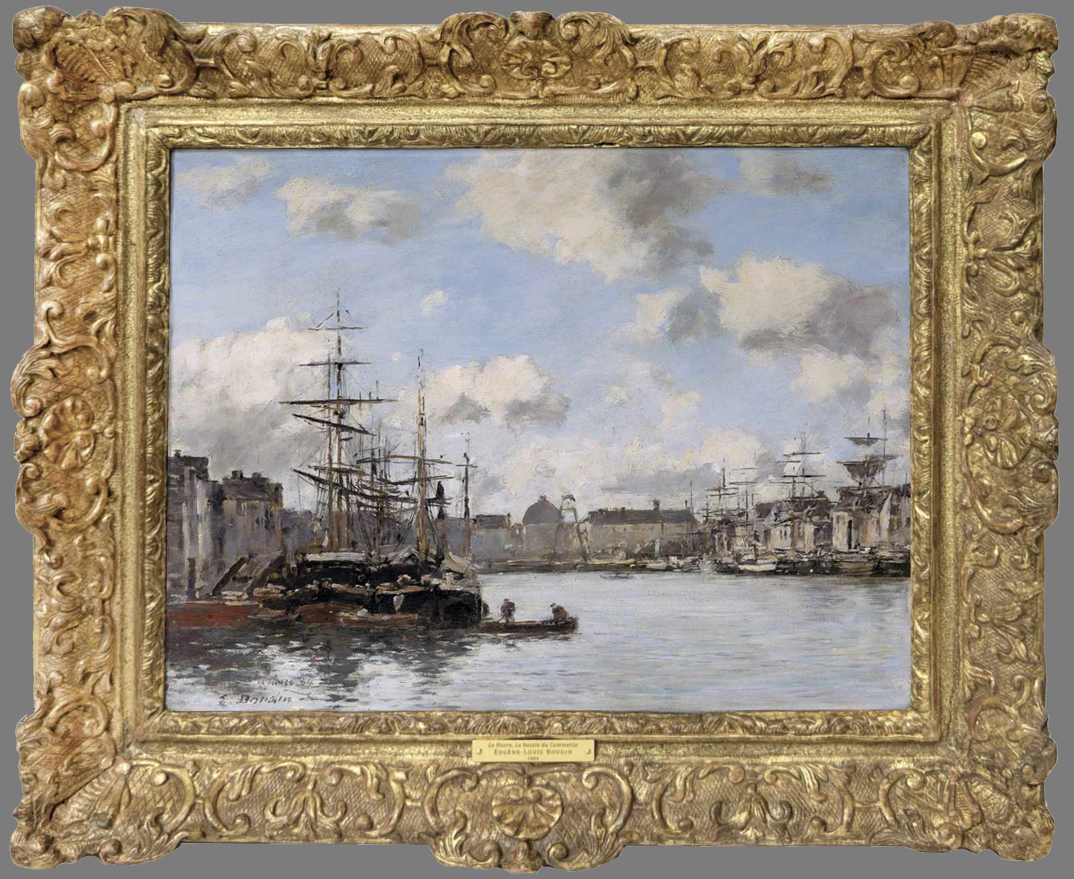 Eugène-Louis Boudin (1824 - 1898) - Le Havre, Le Bassin du C